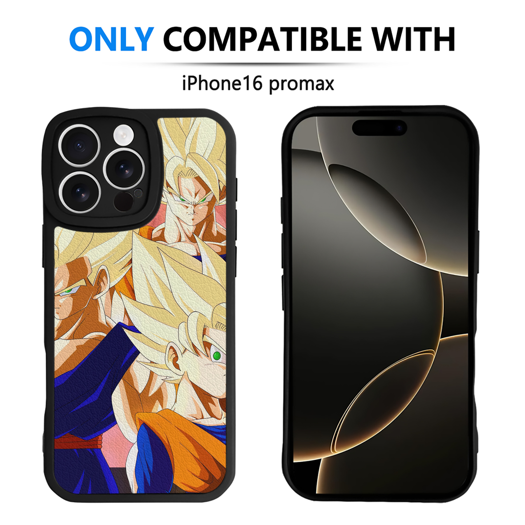 （画像用） ドラゴンボール DRAGON BALL 【iPhone 16シリーズ対応】シリコンスマホケース（レザー調） 材質：シリコン